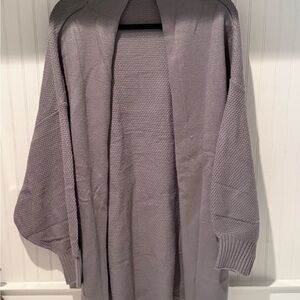 Gray Women's Oversized Cardigan XXL